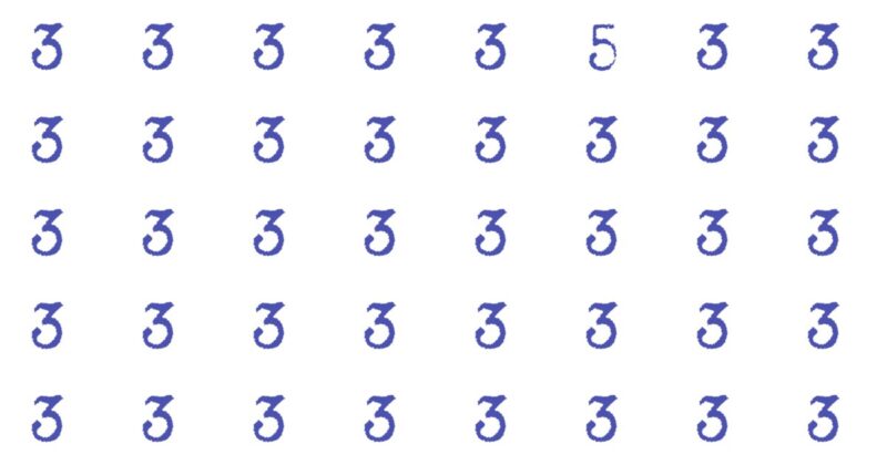 Find The Odd Character – Only Puzzle Masters Will Pass!